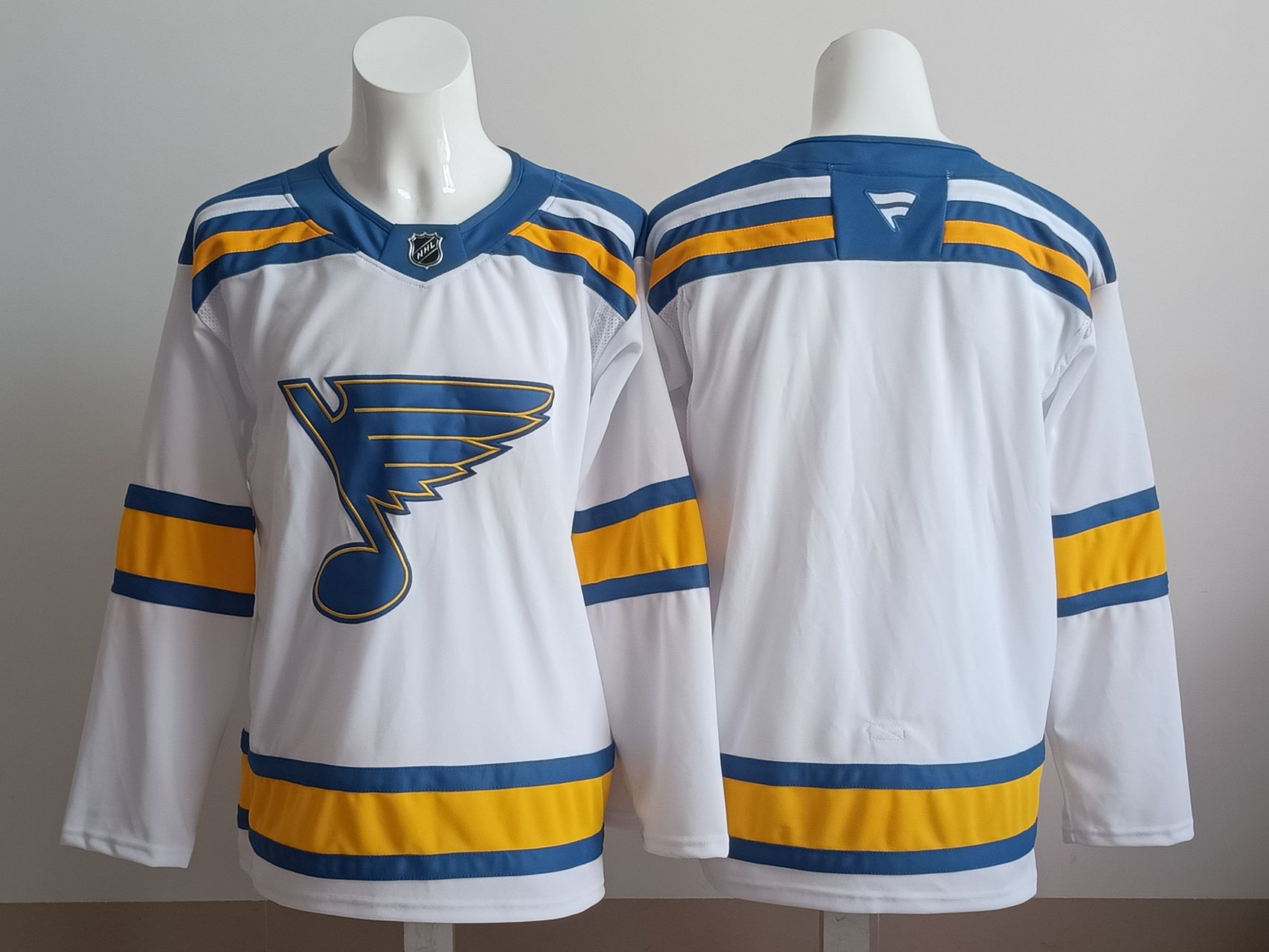 Men 2025 St.Louis Blues Blank White NHL Jersey style 01